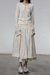 Mutedance 25 Autumn and Winter Button Drawstring Collar Shirt Top Series Handmade Classic MD-MD25FW35-nude